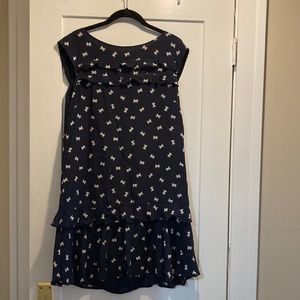 Patterned Navy Dress